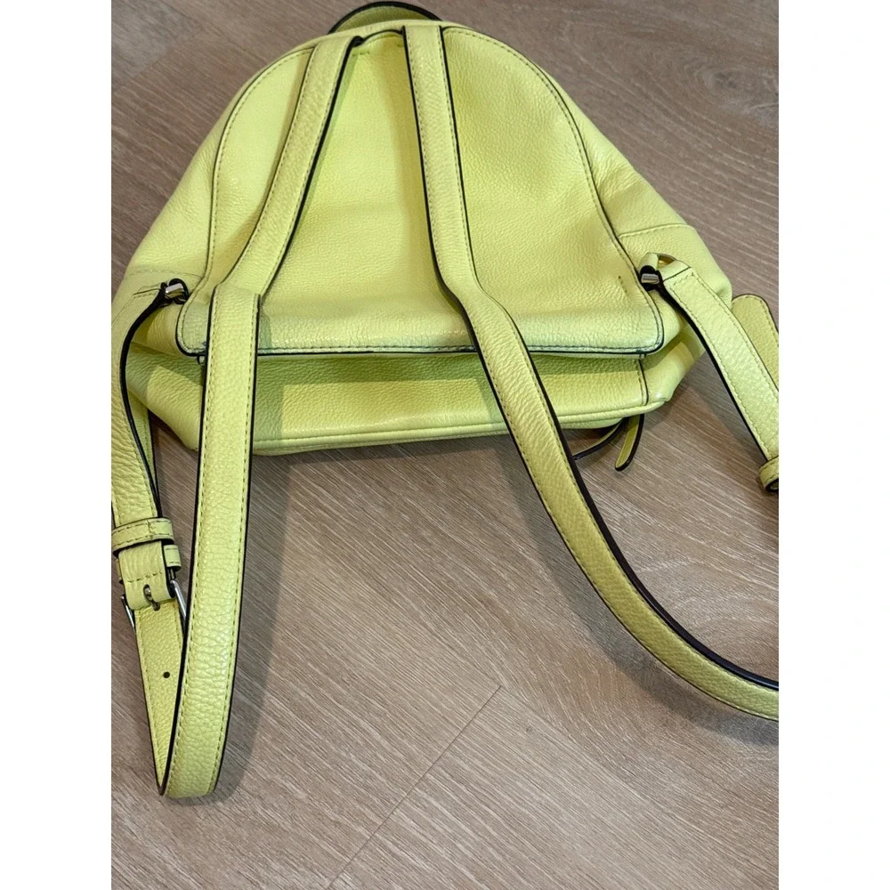 Kate Spade Butter Yellow Pebbled Leather Mini Backpack